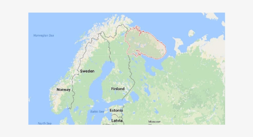 The Border Of The Murmansk Region With The Neighboring - Murmansk Oblast, transparent png download