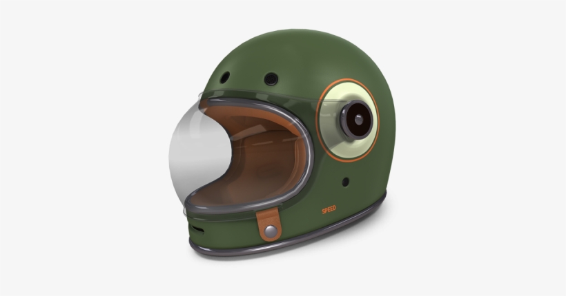 Helmade Bullitt Brown Bullseye - Motorcycle Helmet, transparent png download