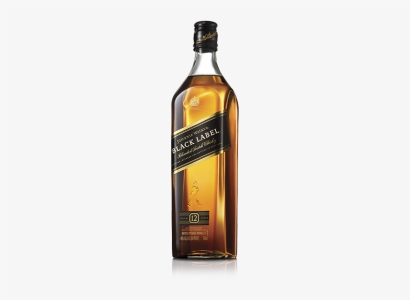 Johnnie Walker Black Label Blended Scotch Whisky - Johnnie Walker Black Label Bottle, transparent png download