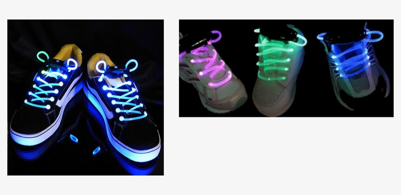 Picture - Led-skosnören, Lyser Och Blinkar I Olika Färger, transparent png download