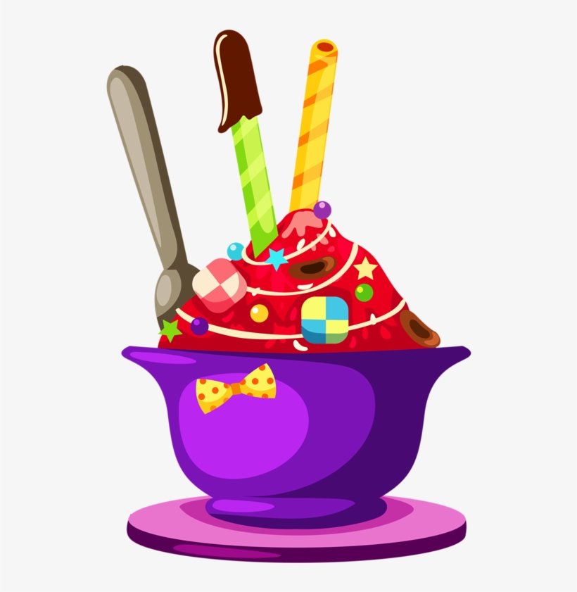 Dulces, Helados Especiales, Golosinas, Cupcakes, Dulces - Illustration, transparent png download