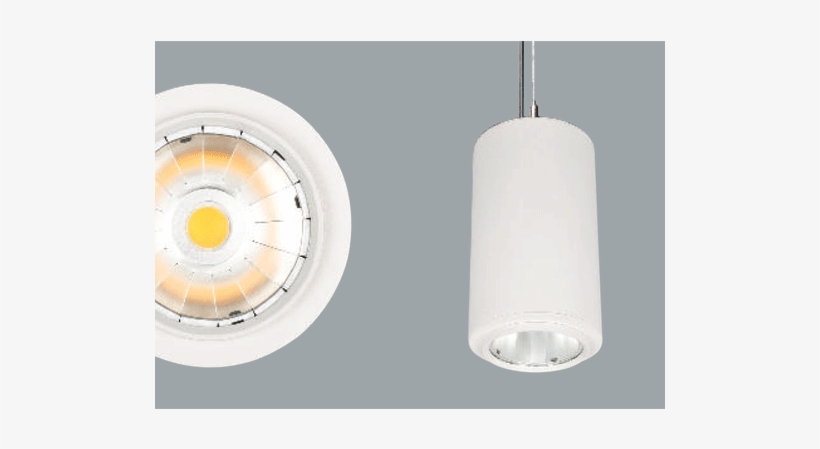 A White Cylinder Pendant Light On A Grey Background - Pendant Light, transparent png download