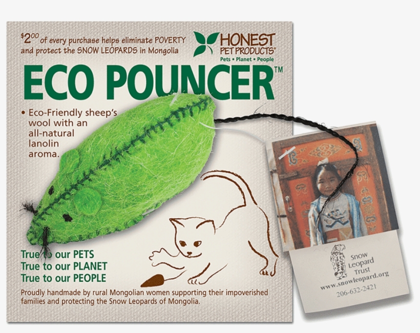 Eco Pouncer™ - Honest Pet Products - Eco-pouncer (beige), transparent png download