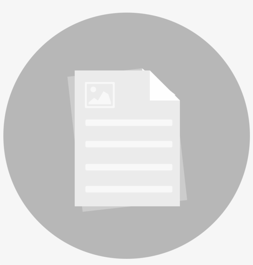 Flat Designed Circle Icon - Facebook Gray Circle Icons, transparent png download