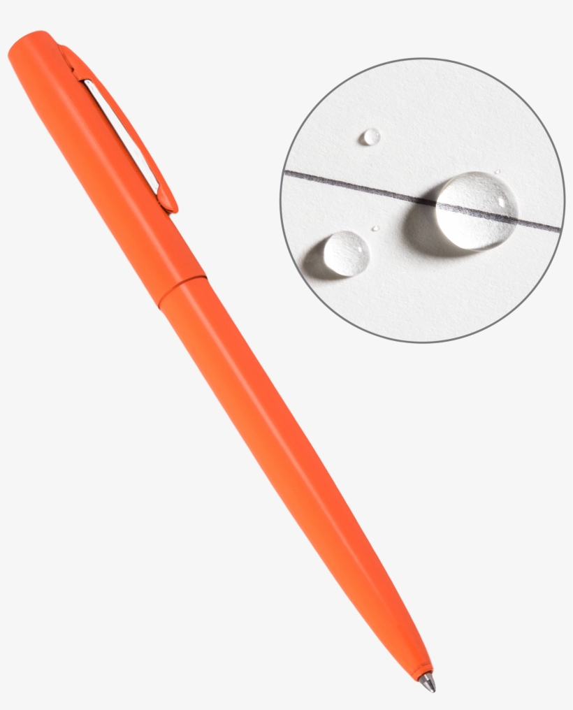Rite In The Rain Weatherproof Orange Metal Retractable - Rite In The Rain Pen, transparent png download