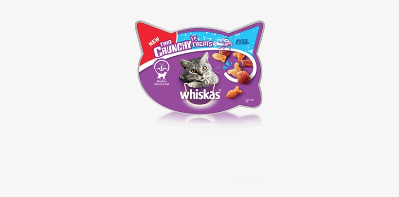 Whiskas® Trio Crunchy Treats Seafood Flavours - Whiskas Trio Crunchy Treats, transparent png download