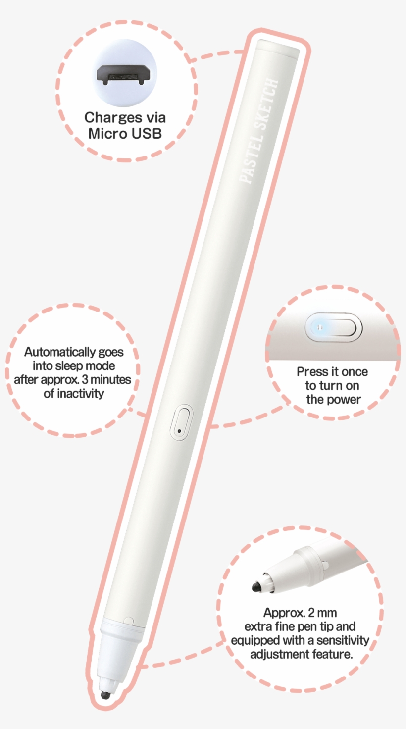 Active Stylus "pastel Sketch" - Active Stylus Pastel Sketch, transparent png download