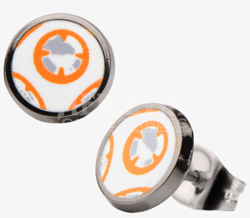Star Wars 7 Bb8 Droid Stainless Steel Stud Earrings, transparent png download
