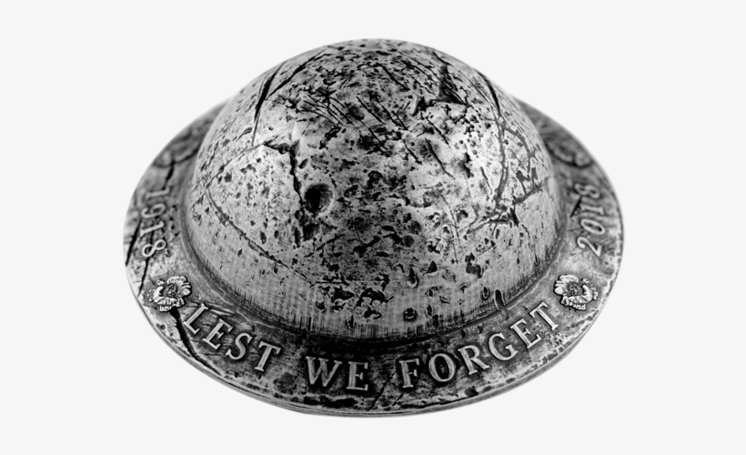 Canada 2018 Silver Helmet Coin Product Image Top - Lest We Forget, transparent png download