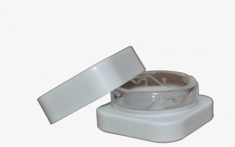 9ml Qube™ White Opaque Premium Glass Concentrate Jar - Belt, transparent png download