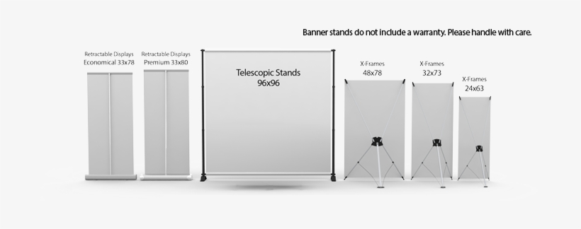 Stand Only No Print - Roll Up And X Frame Banners, transparent png download