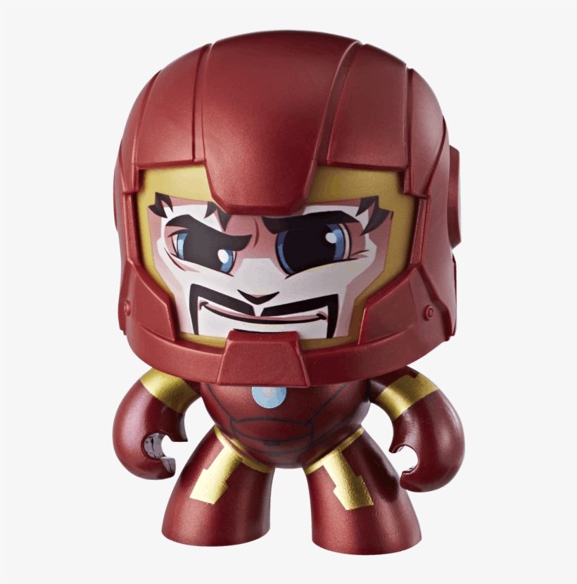 Marvel Mighty Muggs Figure Assortment Iron Man Action - Mighty Muggs Iron Man, transparent png download