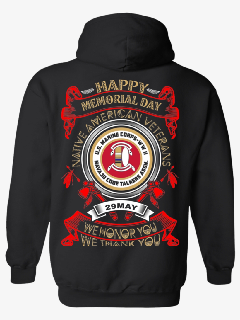 Happy Memorial Day Hoodies - Code Talker: The First And Only Memoir S Of Wwii, transparent png download