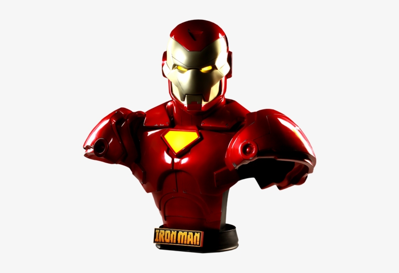 Invincible Iron Man Life-size Bust - Iron Man - Comic Version Life-size 1/1 Bust, transparent png download