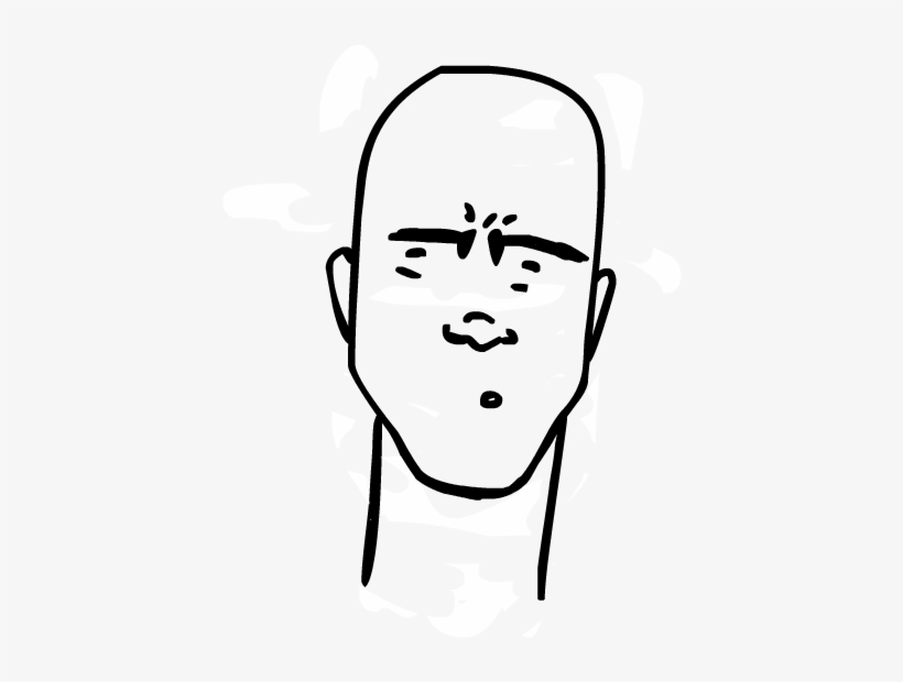 A Man Screaming His Head Off - Line Art, transparent png download