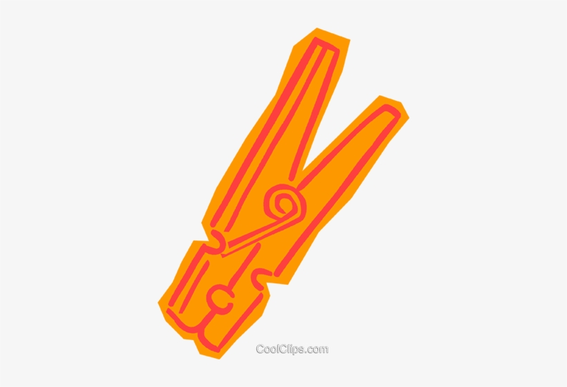 Clothes Pin Royalty Free Vector Clip Art Illustration - Thumb, transparent png download