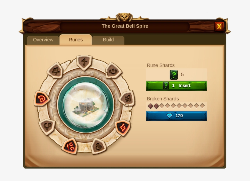 Runepanel - Upgrade Building Level Button, transparent png download