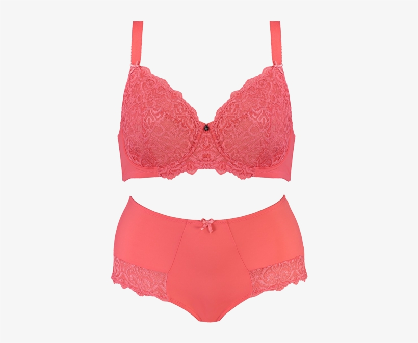 Support Lace Coral Set Setd04 2047coral - Lace, transparent png download