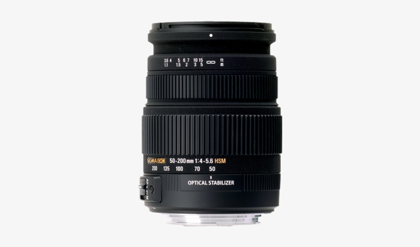 50 200mm F4 - Sigma 50 200 Dc Hsm, transparent png download