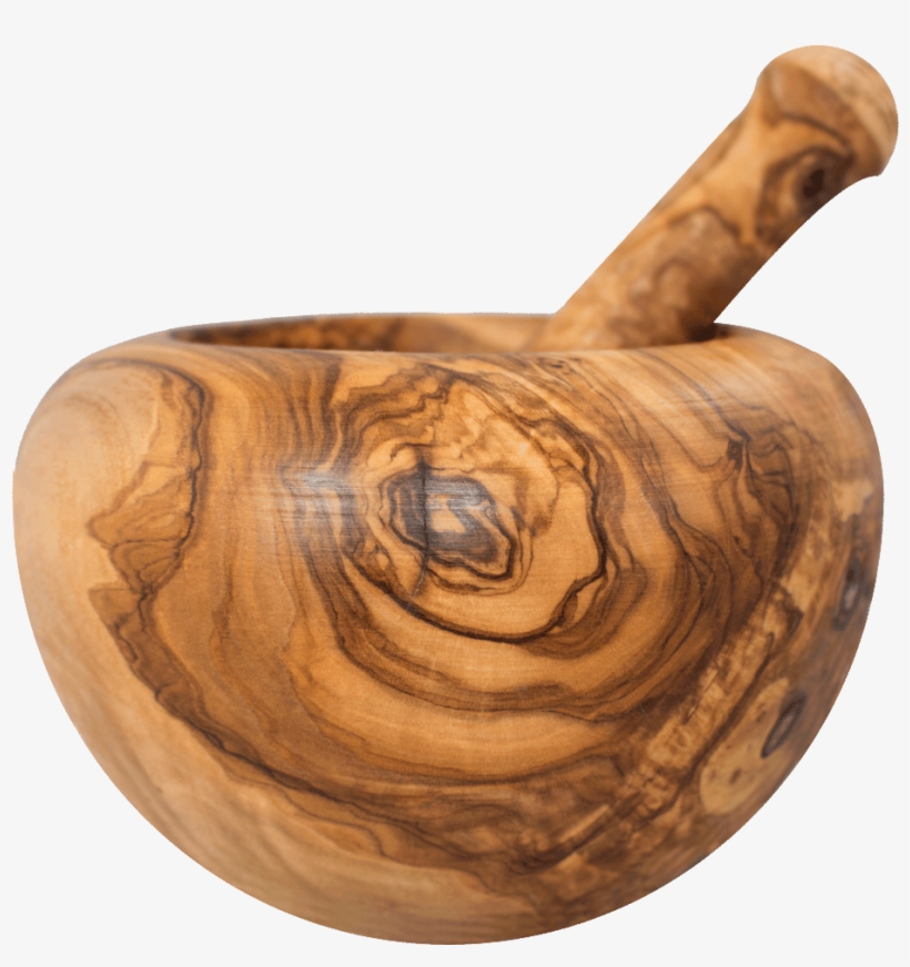 Little Angel Olive Wood Mortar And Pestle - Chef Masterpiece Olive Wood Mortar And Pestle 4.75", transparent png download