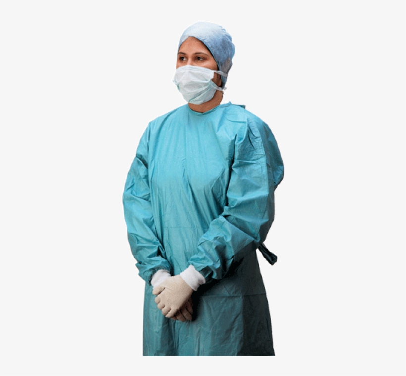 Masks / Non-woven Face Mask - Surgical Gloves And Gown, transparent png download