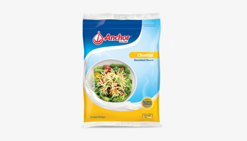 Anchor Mozzarella Shredded Cheese, transparent png download