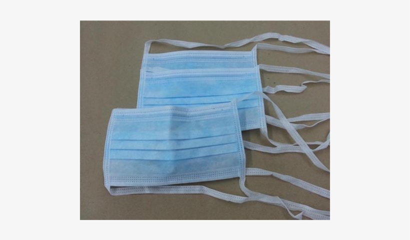 Medical Face Mask - Non Woven Face Mask 3 Ply Tie, transparent png download