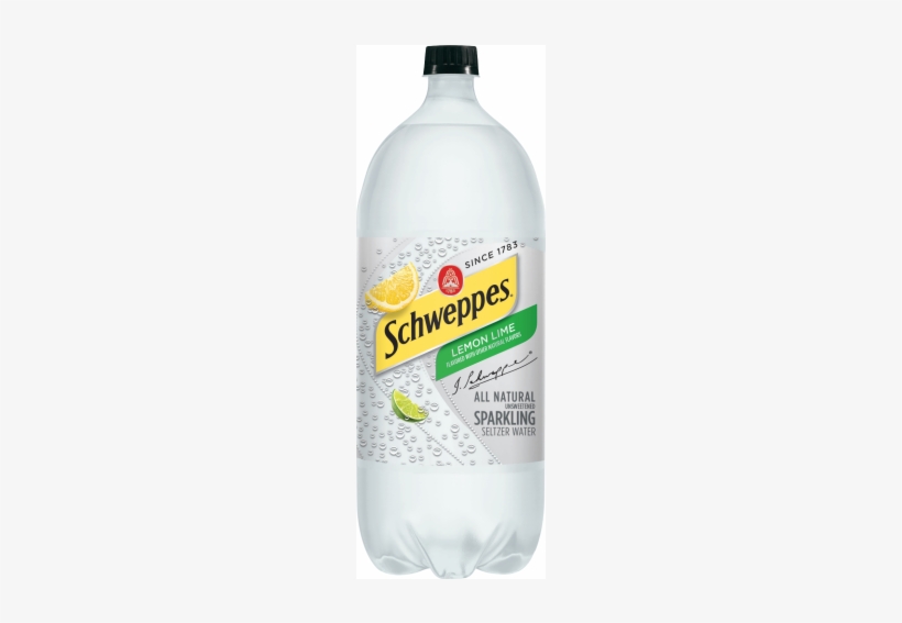Schweppes Lemon Lime Sparkling Seltzer Water/sparkling - 2 Liter Sparkling Water, transparent png download