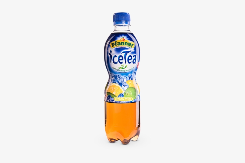 Ice Tea Lemon-lime 500 Ml - Pfanner Ice Tea Lemon, transparent png download