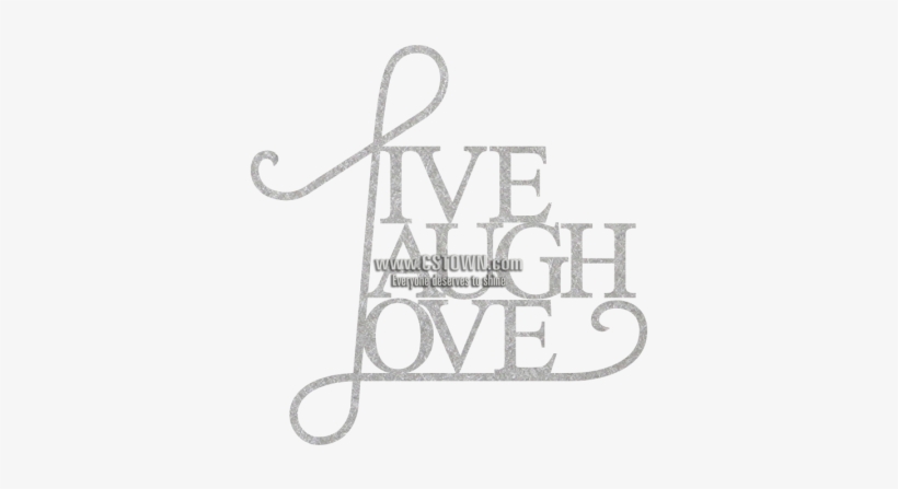 Custom Letter Live Laugh And Love Heat Transfer - Tripar 'live, Laugh, Love' Wall Decor, transparent png download