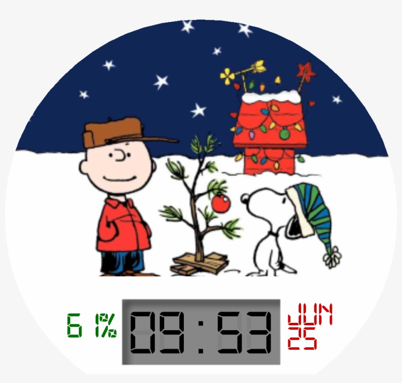 Faces With Tag - Charlie Brown Christmas Scene, transparent png download