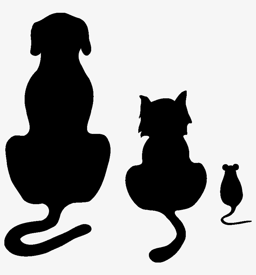 1271263310dog Cat And Mousepng - Dog Cat Mouse, transparent png download