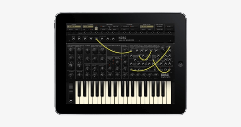 Korg Ims-20 Ipad App Gets External Midi Control [video] - Korg Ims 20, transparent png download