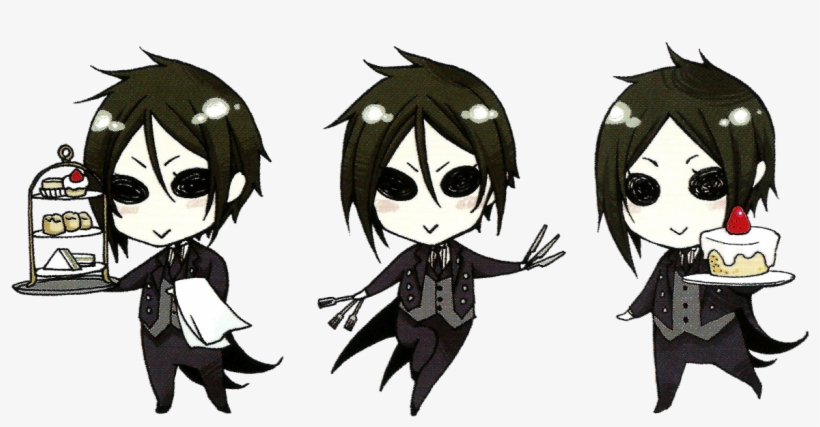 Chibi Kuroshitsuji Black Butler Sebastian Transparent - Black Bulter Logo Transparent, transparent png download