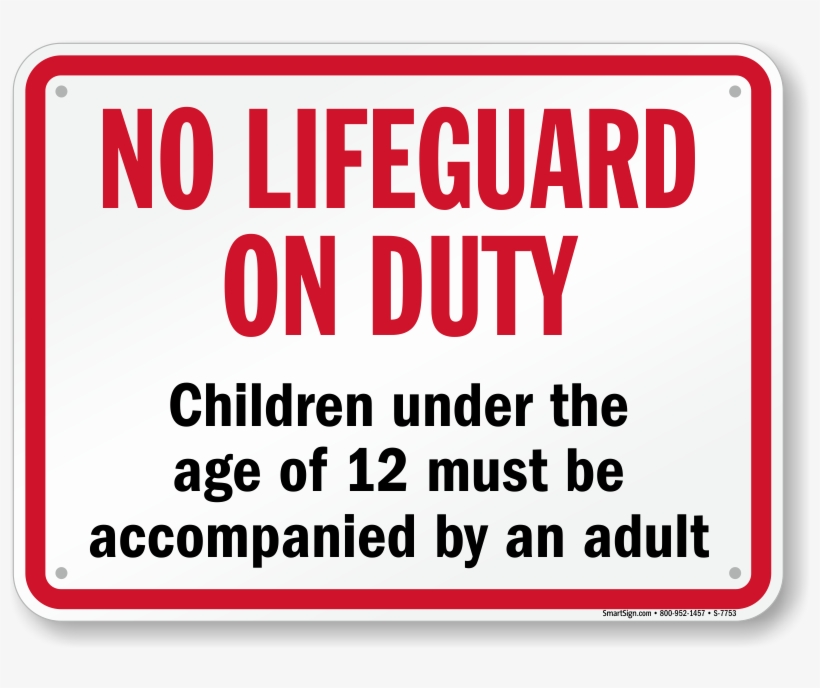 Zoom, Price, Buy - No Life Guard On Duty, transparent png download