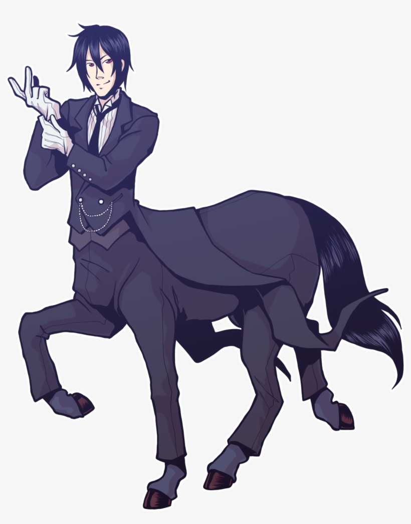 “sebastian Michaelis, But A Centaurbuy Here ” - Cartoon, transparent png download
