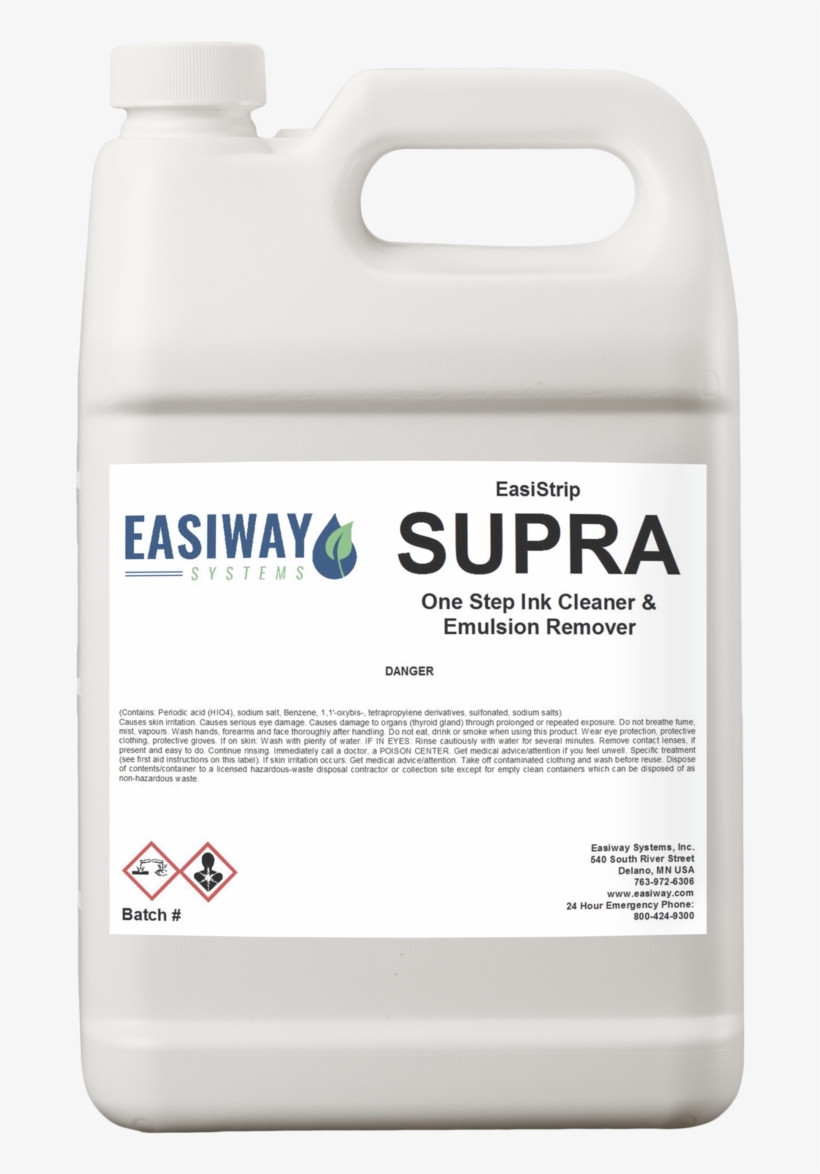 Easiway Easistrip Supra Dip Tank Solution - Easiway Plastisolv 842 Screen And Press Wash, transparent png download