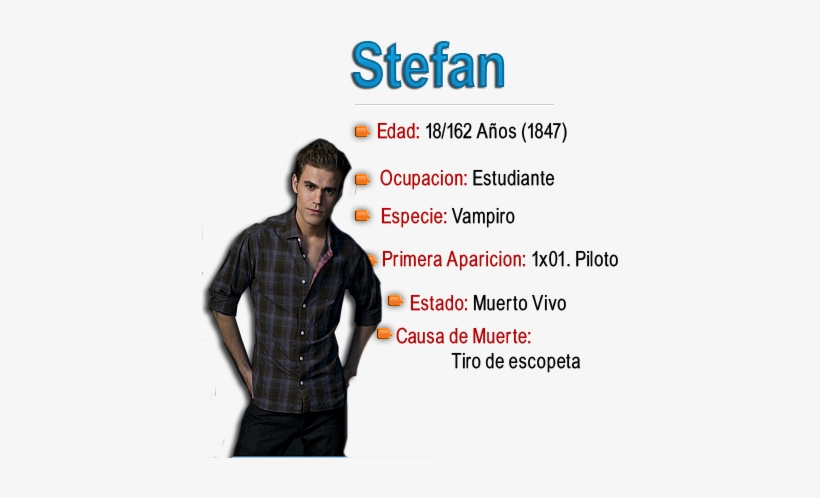 Stefan Salvatore Es Un Vampiro - Plaid, transparent png download