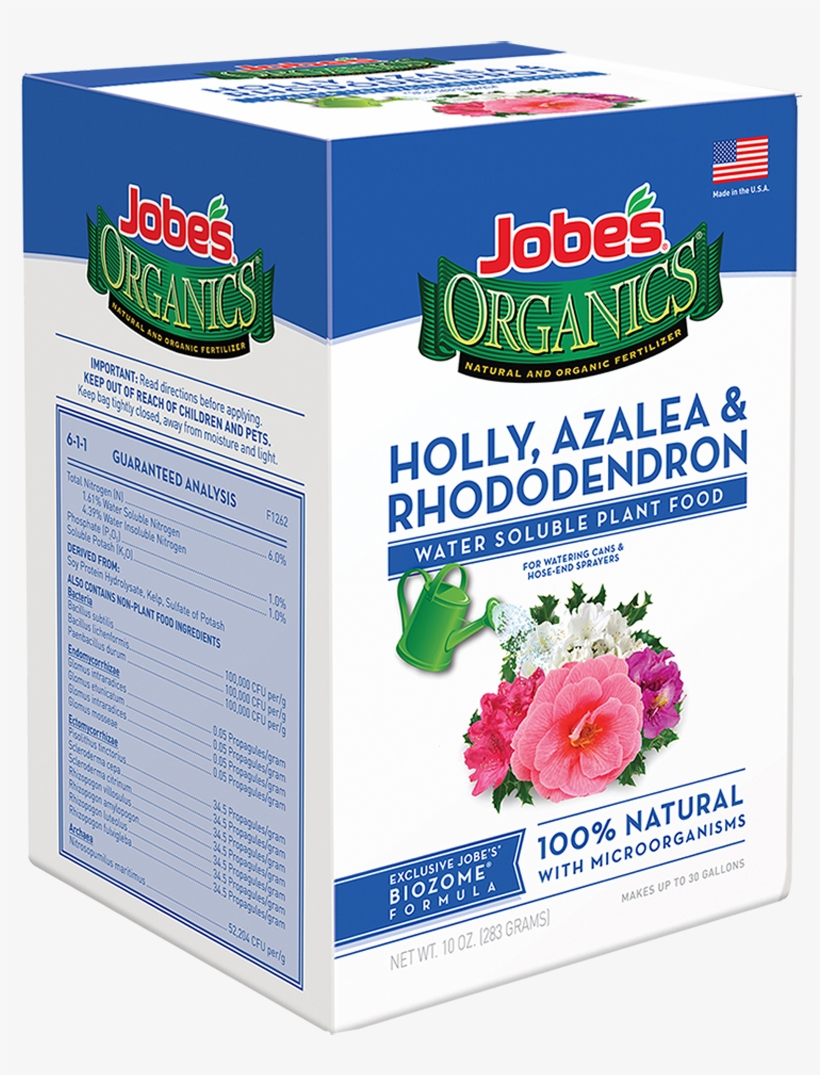 Jobes Organic Water Soluble Holly, Azalea & Rhododendron - Davespestdefense Water Solubles Jobes Acid (holly), transparent png download