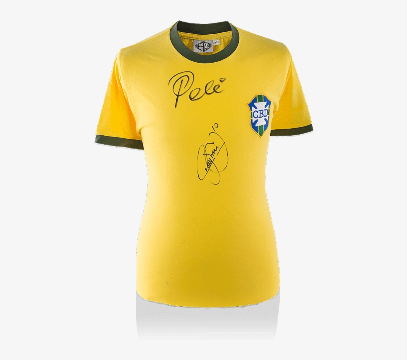 Pele / Neymar Jr Dual Signed Brazil Jersey World Cup - Juventus Away Kit 2018, transparent png download