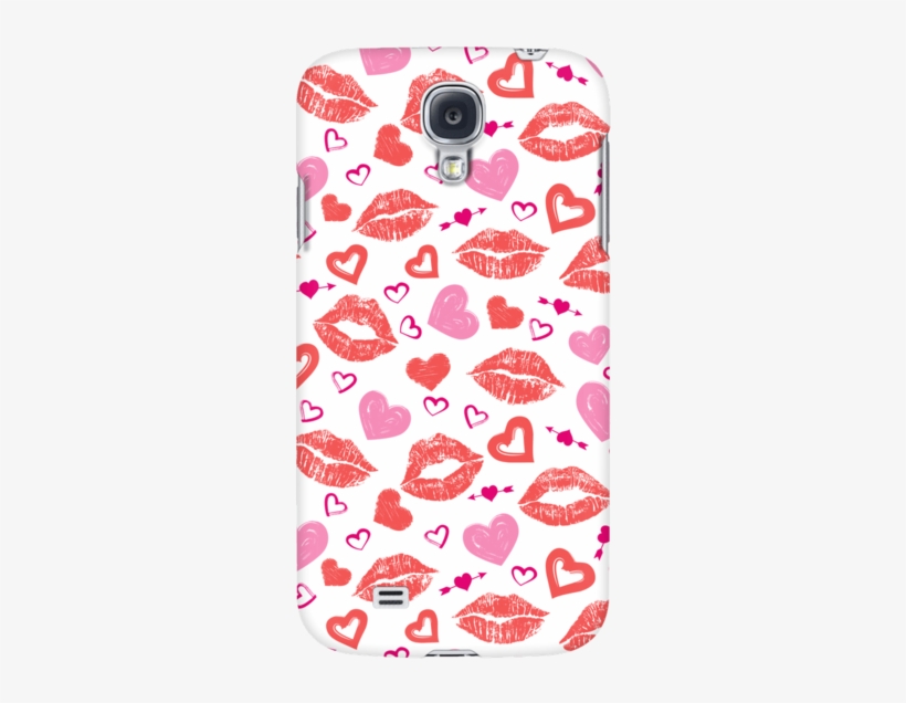 Lips And Hearts Case - Lip, transparent png download