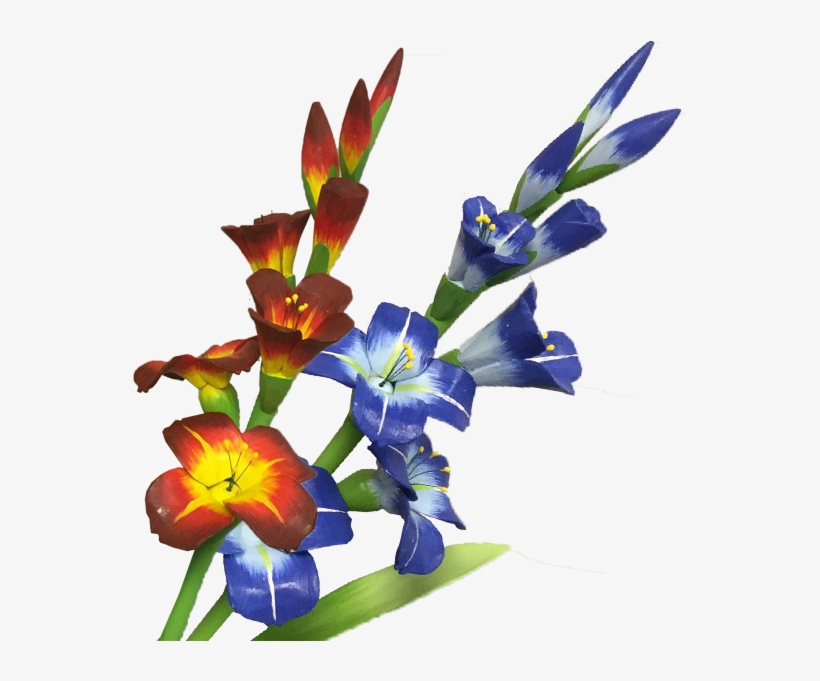 Wooden Gladiolus Flower02 - Gladiolus, transparent png download