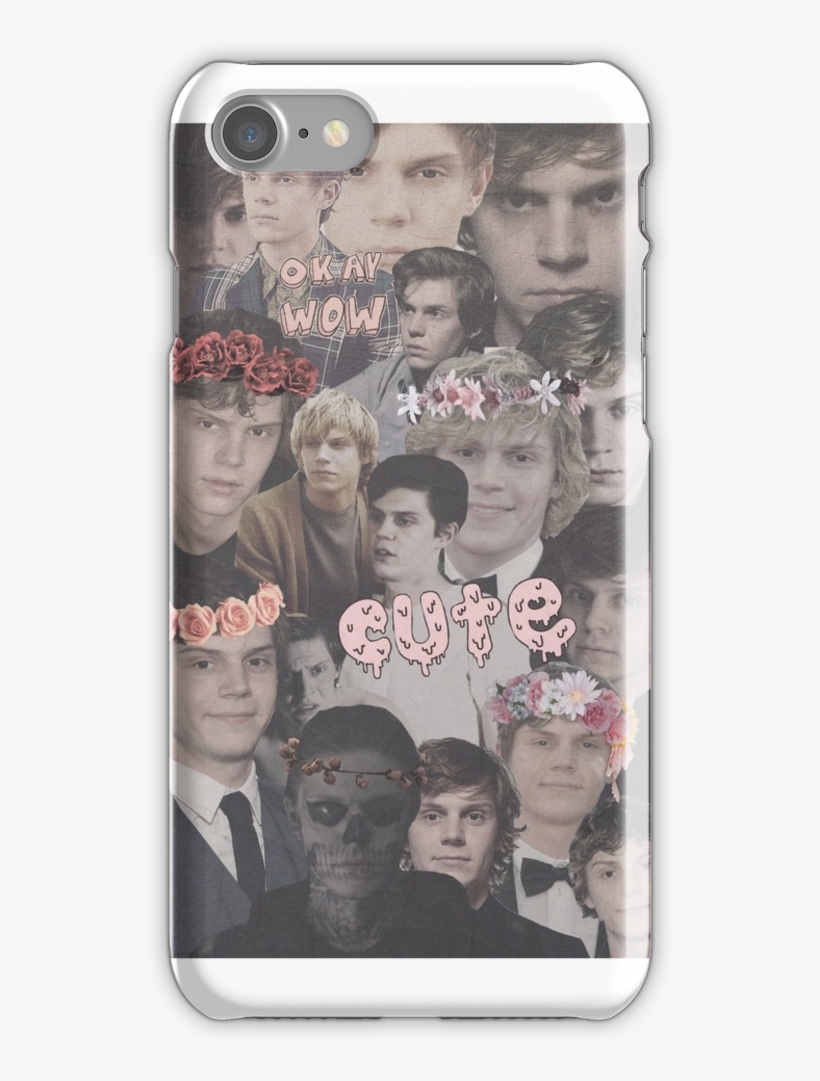 Evan Peters Collage Iphone 7 Snap Case - Greeting Card, transparent png download