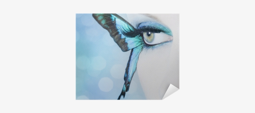 Beautiful Woman Eye Close Up With Butterfly Wings Poster - Rebecca's Renewal: A Woman's Journey To Financial Independence, transparent png download