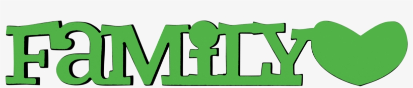 Family Tiny Word - Heart, transparent png download