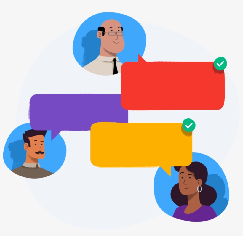Illustration Of Team Discussing Designs, transparent png download