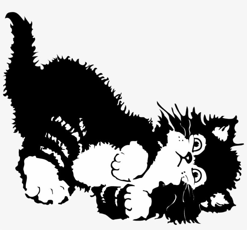 Illustration Of A Kitten Playing - Love My Cats Quotes, transparent png download