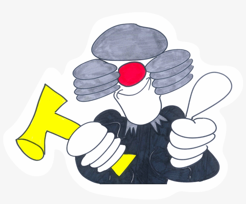 Wig And Hammer - Illustration, transparent png download