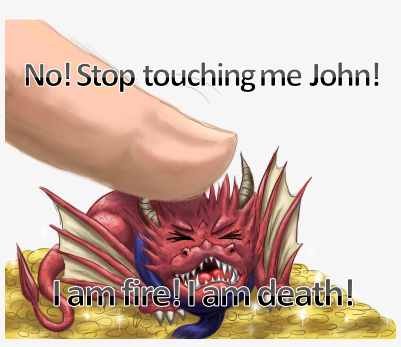 Stop Touchingme John Smaug The Hobbit Cartoon Jaw Fictional - Smaug Stop Touching Me, transparent png download