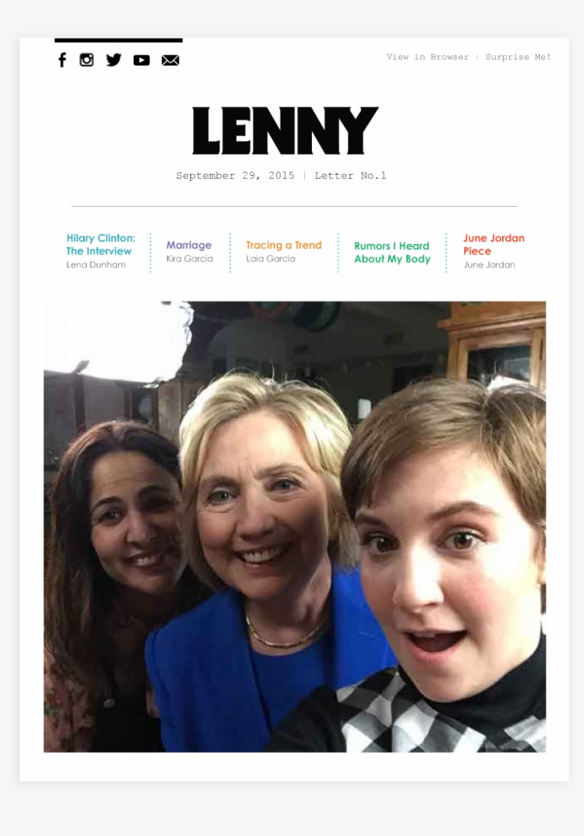 Washington Post - Lena Dunham Hillary Clinton, transparent png download